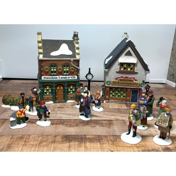 Dept 56 5832-7 Faversham Lamp & Oil Morston Steak & Kidney Pie Heritage Village - Picture 1 of 7